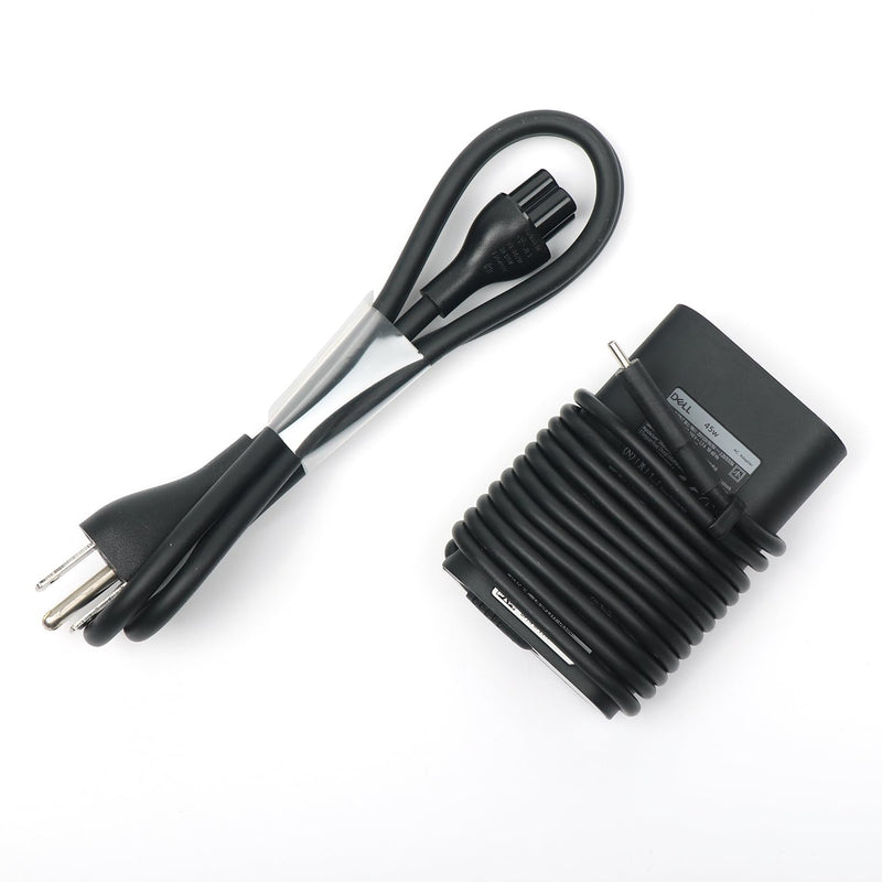 Dell Laptop Charger 45W USB Type C USB C AC Adapter,XPS 13 9300 9310 2 in 1 9315 2 in 1 AC Charger, Black, DA45NM170