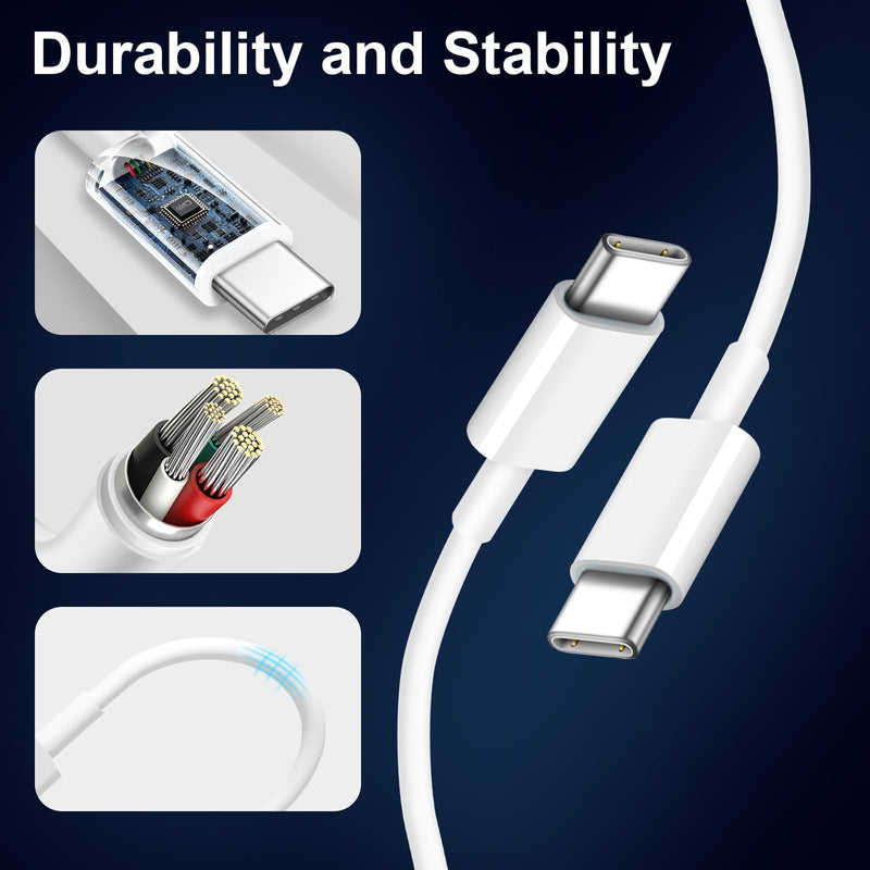 iPhone 15 Car Charger Fast Charging [Apple MFi Certified] 43W USB C Car Charger Adapter with 6FT USB C to USB C Cable for iPhone 15/15 Plus/15 Pro/15 Pro Max,iPad Pro/Air/Mini,Samsung Galaxy