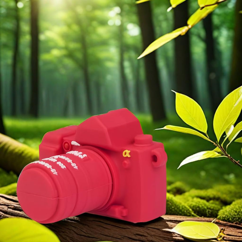 128GB USB 3.0 Flash Drive Cartoon Novelty Camera Memory Stick Silicone Rubber Pendrive Red 128GB 3.0