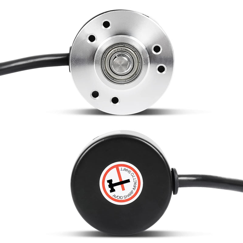 Signswise 600p/r Incremental Rotary Encoder DC5-24V Wide Voltage Power Supply 6mm Shaft | 600 pulses/revolution, wide voltage range, 6mm shaft, versatile for machines & controllers