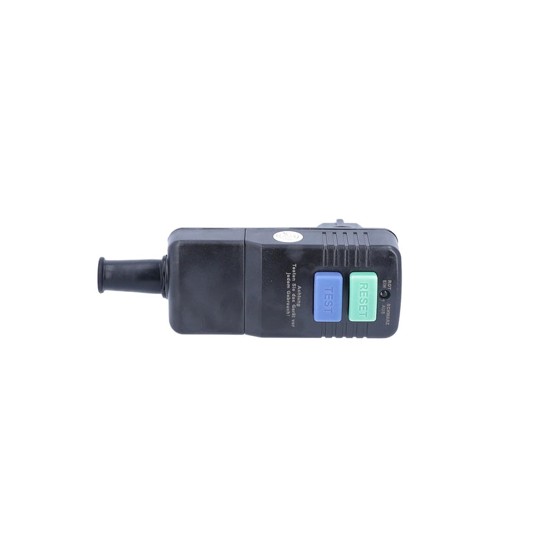 as - Schwabe 45209 Schuko Safety Plug 30 mA / 230 V / 16 A Suitable for Outdoor Use – for Fixed Connection to the Supply Cable – with Function Indicator and Test Circuit – IP44
