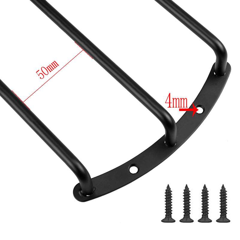 10 Inches Speaker Metal Grill Grille Cover, Black Subwoofer Speaker Grille Cover Protective Cover, for Car Bar Home Stereo Loudspeaker Protector (10" 3 Bars) - Pack of 2 10 Inch