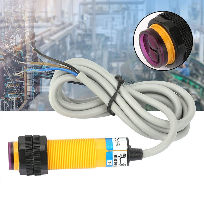 E3F-DS10P1 Infrared light barrier 10 cm inductive distance proximity sensor M18 infrared beam reflection light barrier sensor 3-wire PNP closer DC 6-36V