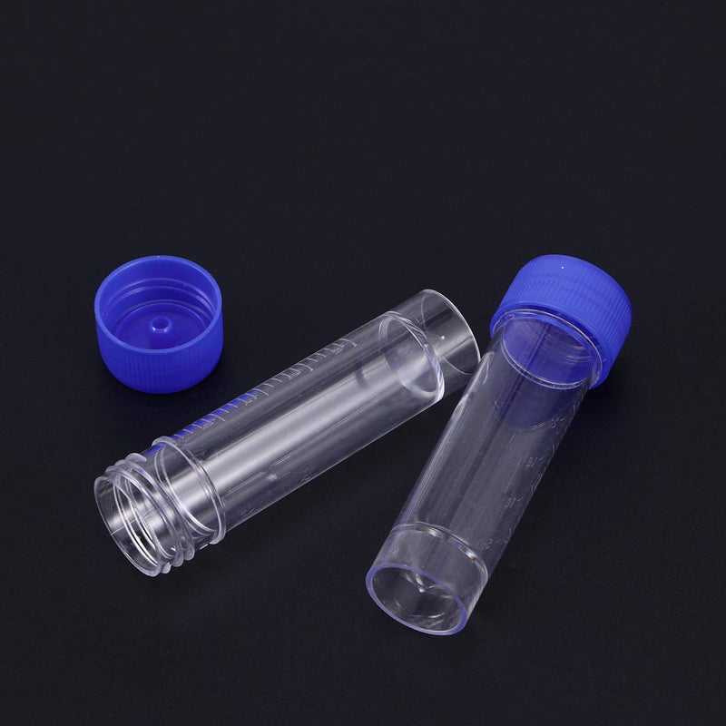 Hemobllo sample cups with screw lid samples container without label laboratory medical use 25-30ml 10 pieces