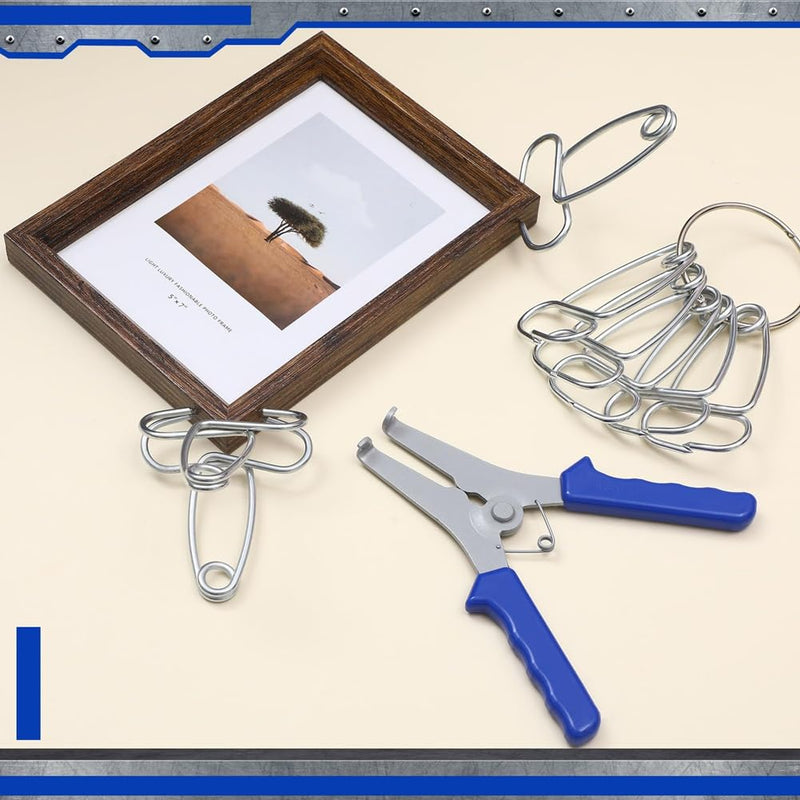 Miter Spring Clamps Set 20 Mitre Clips Spring Loaded Woodworking Photo Frame Wood Trim