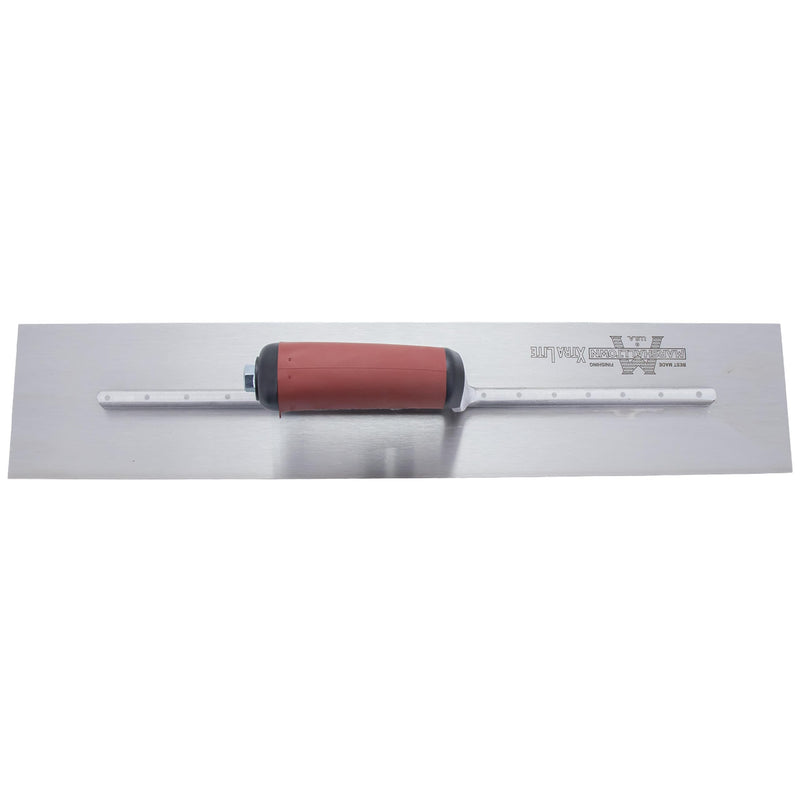 Marshalltown High Carbon Steel Finishing Trowel, 4 x 20 Inch Concrete, Masonry and Drywall Finishing Tool, Assembled in USA, MXS20D