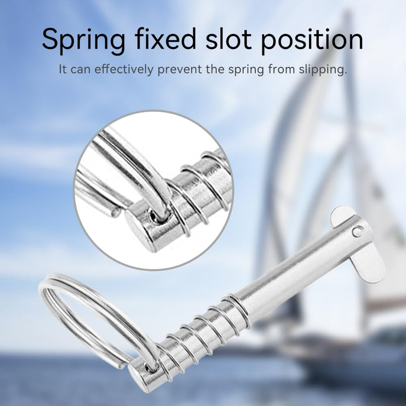 RoxNvm safety pin, pack of 2 folding pins, 8*76mm marine grade safety pin, 316 stainless steel bolt for boat