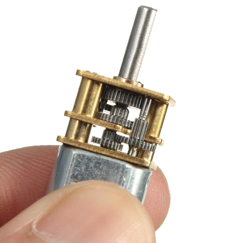 DollaTek 2Pcs DC 9V 105 RPM 3mm Shaft Mini Metal Gear Gear Motor GA12-N20