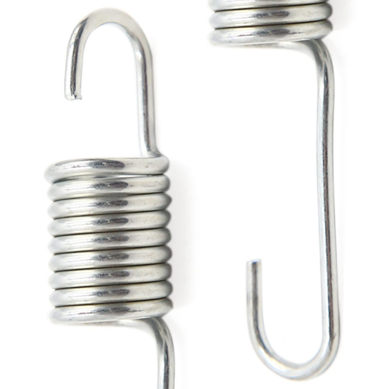 uxcell 4pcs 6cm 8cm Length Silver Tone Metal Motorcycle Brake Pedal Return Spring for CG125