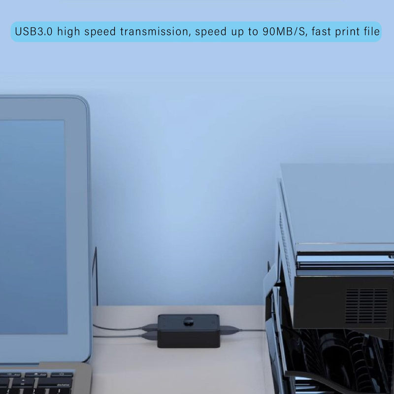 USB 3.0 Switch Selector, Bi Directional USB Switch, 2 in 1 Out or 1 in 2 Out USB KVM Switch for PCs Mouse Keyboard Printer Scanner