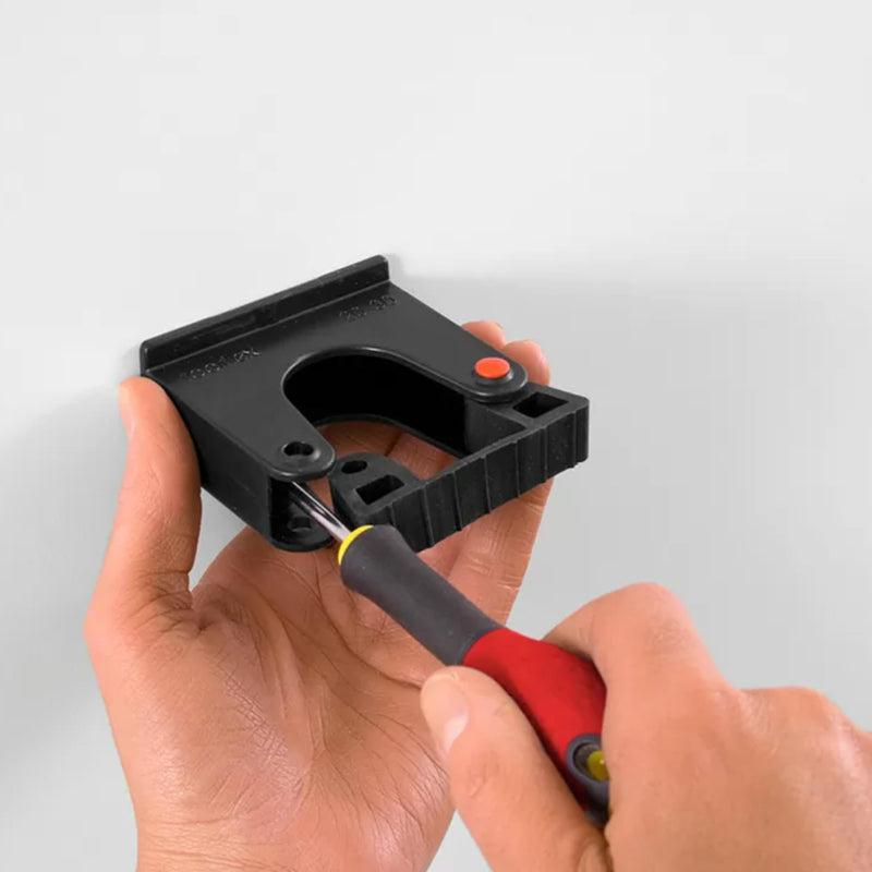 x2 Black Tool Storage Holder Grips Suitable For The Toolflex Wall Rack System Organiser (15 – 20mm)