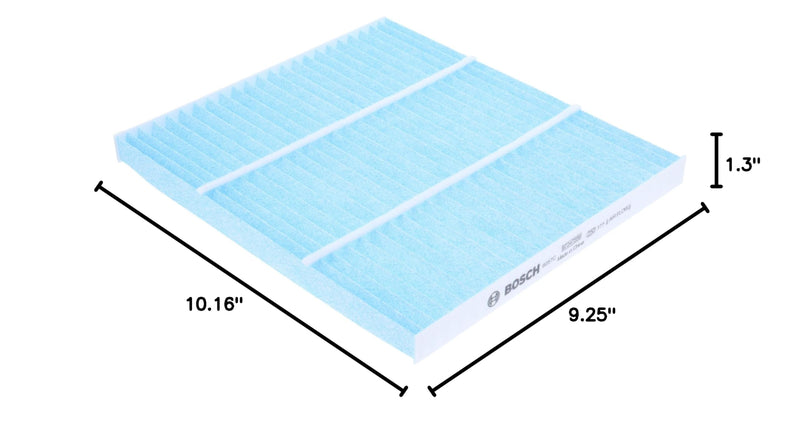 BOSCH 6057C HEPA Cabin Air Filter - Compatible with Select Chevrolet Captiva, Equinox; GMC Terrain; Hyundai Azera, Santa Fe Sport/XL, Sonata; Kia Cadenza, Optima, Sedona; Saturn Vue