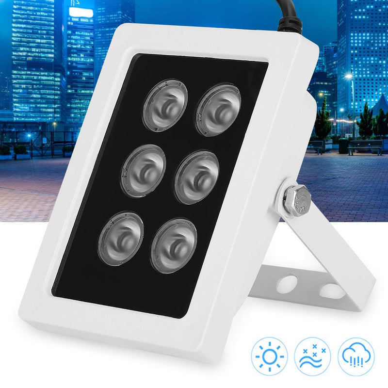 IR Emitter DC12V 6W Infrared Fill Light 6 Lamps IR Emitter IP66 Waterproof for Security Surveillance Camera