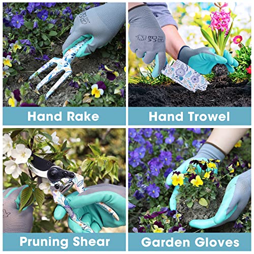 WORKPRO Aluminum Garden Tool Set and FLISSA Fixed Blade Knife