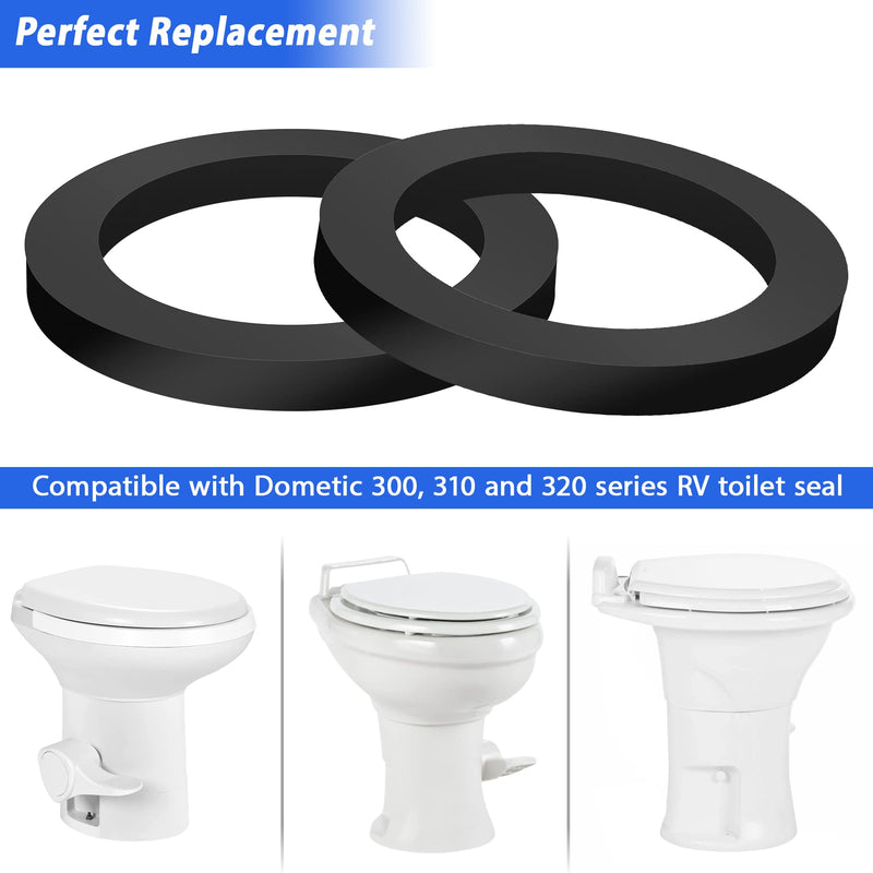 RV Toilet Seal Replacement for Dometic 300/310/320 Toilet, RV Toilet Gasket Parts Flange Seal Kit 1PCS