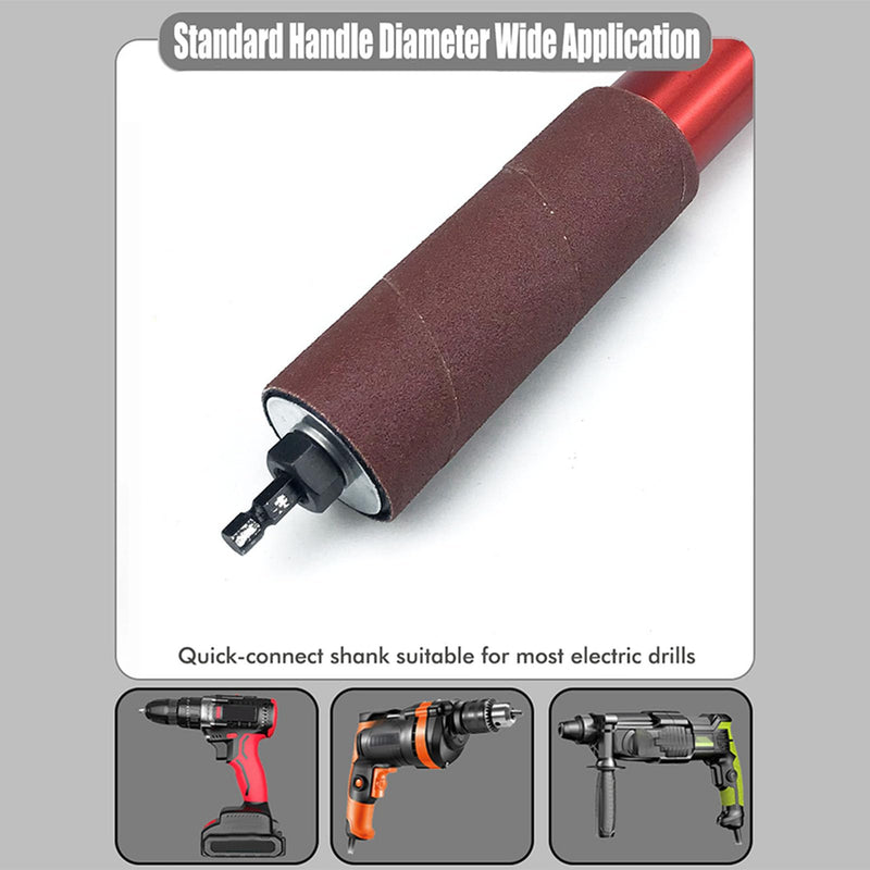 Respicefinem Spindle Sander Adapter, 1.5" Arbor Aluminum Alloy Drill Bit Grinding Mandrel Set for Wood and Metal