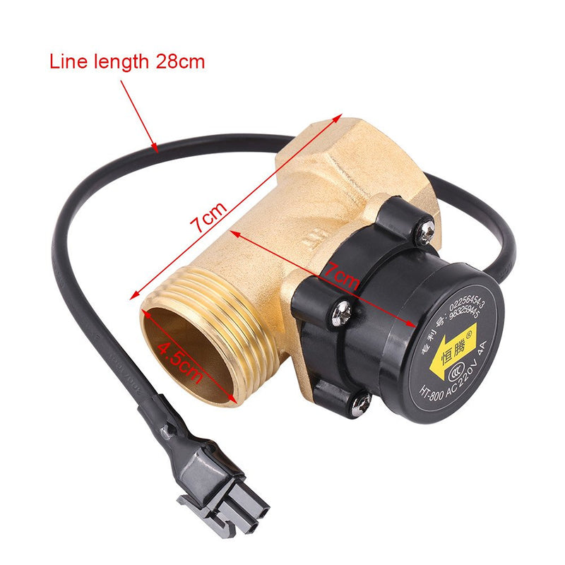 Water Flow Switch HT-800 220V G1 Thread Water Pump Flow Sensor Magnetic Automatic Switch