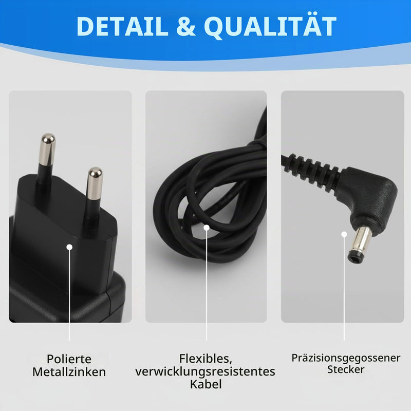 6 V Power Supply Charger for Omron Blood Pressure Monitors M7, M3, M2, M6, M9, M500, M10-IT, 705-IT, 1.5 m Replacement Power Supply Charging Cable for Omron M6 Comfort, M2Classic, M6C and Many Other Models