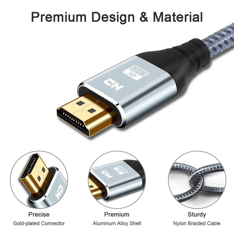 Cheges HDMI Cable 4K 60 FT Fiber Optic, 4K 60HZ High Speed 18 Gbps HDMI Cable,HDR, HDCP 2.2/1.4, 3D, 2160P,1080P HDMI Cord for UHD TV,Monitor, PS4/3, Xbox One