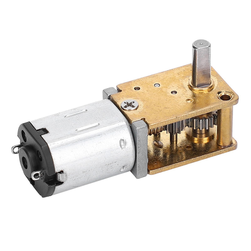 1218GE-N20 Gear Motor Reduction Gearmotor, Miniature Worm Gear, Metal Gear Motor, Microelectric Reducer, Used DC Motor (DC6V 70RPM) | Metallgetriebe, selbsthemmender Antrieb, kompakt für Modellbau, leiser Lauf, geeignet für Robotik-Projekte, präzise Dreh