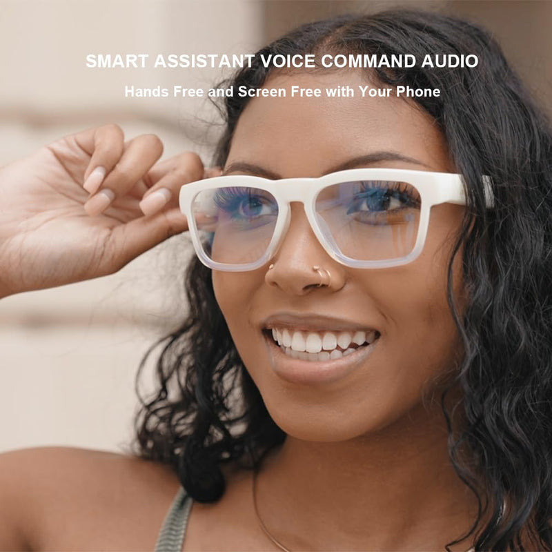 OhO Smart Glasses,32G MP3 Bluetooth Sunglasses with Open Ear Speaker Headphone, Indoor&Outdoor Sports,Polarized UV Protection,For Men Women 32 GB