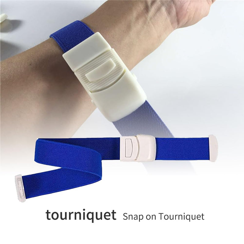LJFEA 2 pieces tourniquet, tourniquet, tourniquet, tourniquet with closure system with immediate release, tourniquet medical, for medical emergency nurse first aid outdoor sports