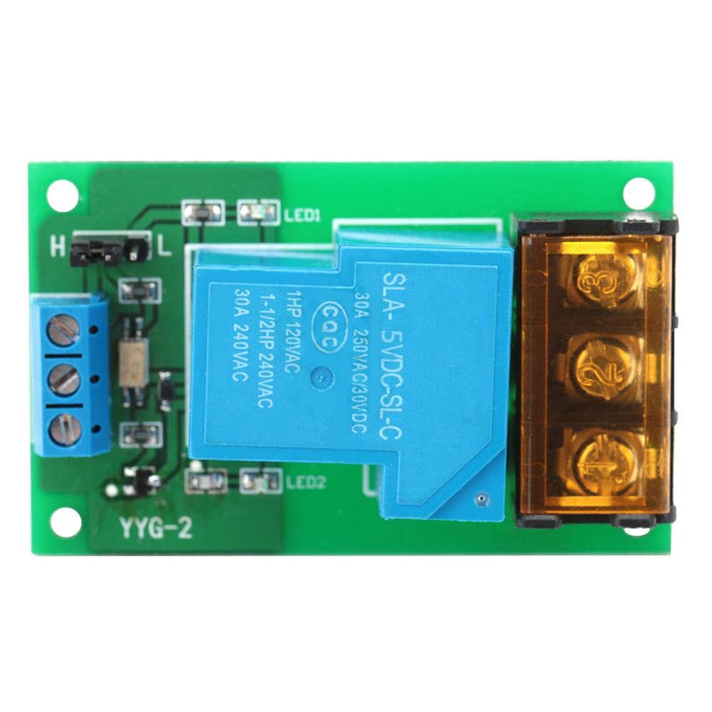 Trigger Relay Module High Performance One Way Trigger Optocoupler Isolation Relay 30A YYG-2 for High/Low Level(5VDC) 5VDC