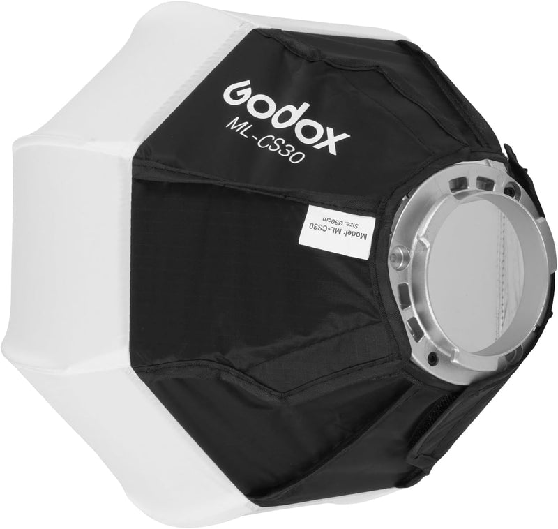 Godox ML100BI Softbox,GODOXML-CS30 Ball Softbox, GODOX ML100R Collapsible Lantern Softbox, 11.8"x11.8"/30x30cm Godox Mount Soft Box for ML100R ML100Bi ML60IIBi ML60Bi ML60 ML30Bi ML30