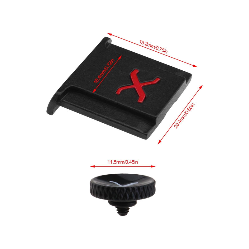 Create idea Camera Hot Shoe Cover Cap Protector & Shutter Button Compatible with Fujifilm XPro3 XPro2 XT4 XT3 XT2 XT1 X-T30 X-T20 X-T10 XE3 XE2S X100V X100F X100T X100 Silver