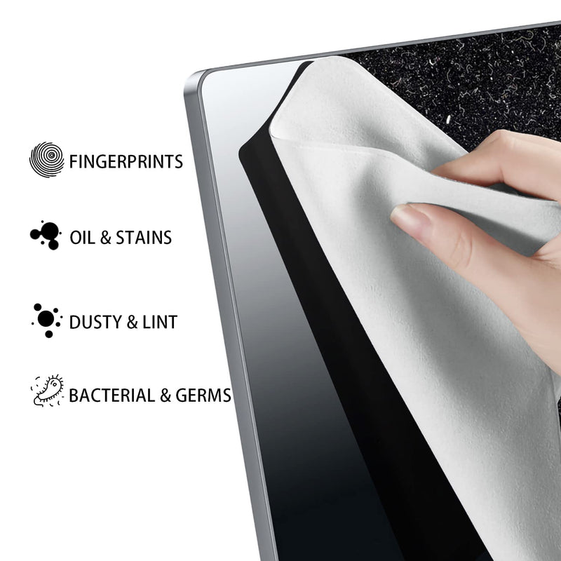 MUBUY-GOL Microfiber Cleaning Cloth Compatible with MacBook Air 15.3 / MacBook Pro 15 / MacBook Pro 16 inch laptop Microfiber Cloth and Cleaning Cloth for MacBook Air/Pro 15" and Pro 16"