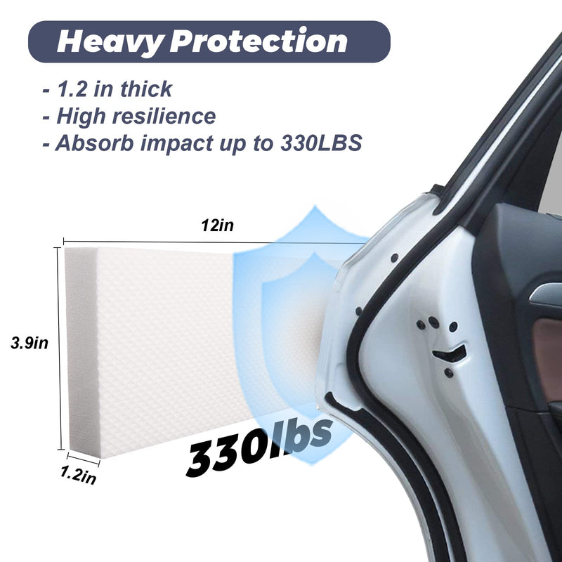 Garage Wall Protector Car Door Protectors Garage Guards Bumpers EVA Foam Thick Water Resistance Self Adhesive Garage Wall Pad for Car Doors Anti-Collision Garage Wall Protect,2 Pack White White-2pcs