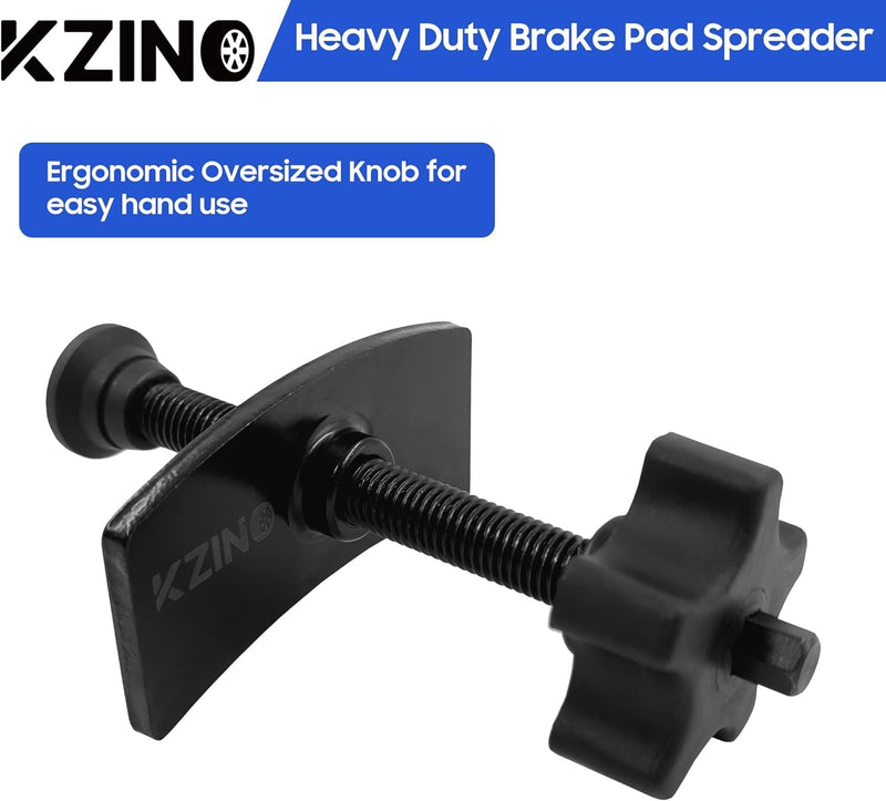 KZINO Brake Pad Spreader, Heavy Duty Piston Brake Caliper Compression Tool, Disc Brake Pad Separator Tool for Precise and Even Compression