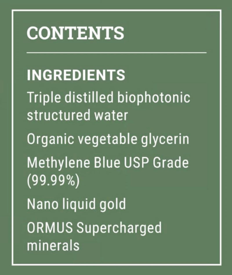 Earth Harmony Methylene Blue, 1% USP (Pharmaceutical) Grade, with Nano Liquid Gold for Photodynamic Research, Miron Glass Bottle (2 Oz)