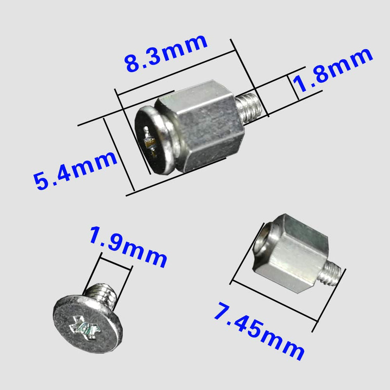 M.2 Screw,HFEIX SSD Mounting Kit with Screwdriver for ASUS Motherboard or ASRock Board NVMe PCIe Driver (4 pcs) 4pcs