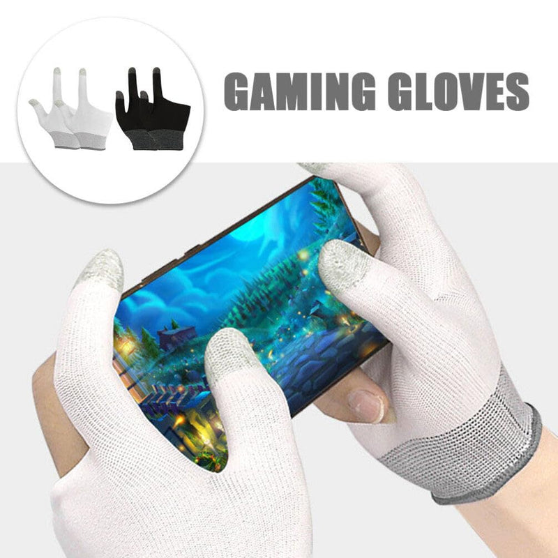 Toddmomy 2 Pairs of Touchscreen Finger Gloves Gaming Finger Sleeves Gaming Finger Gloves Comfort Game Gloves for Mobile Gaming