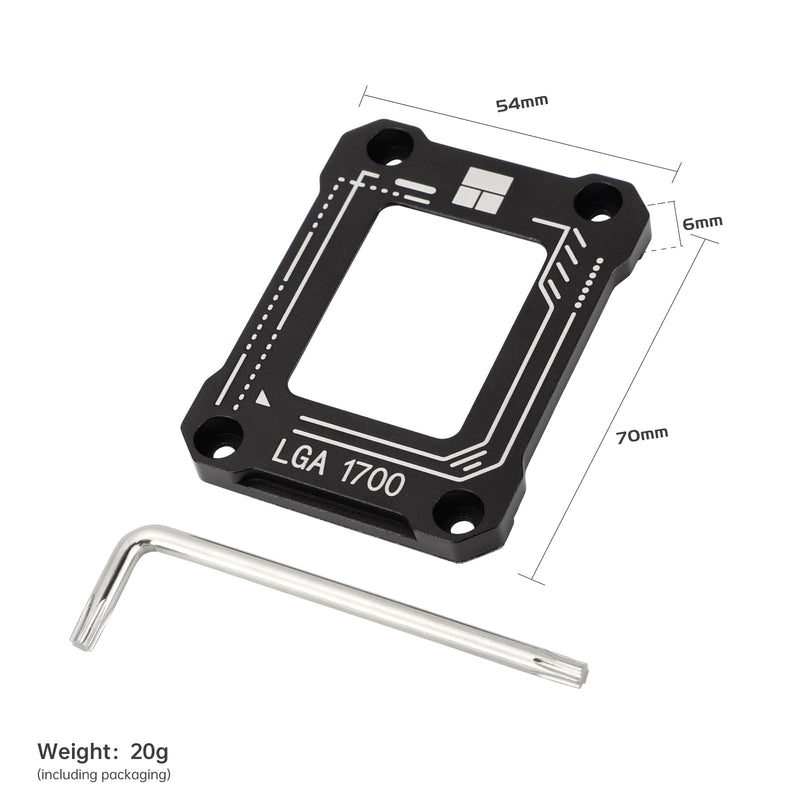 Thermalright CPU Contact Frame for LGA1700, Intel 12th/13th/14th Generation Retrofit Kit Anti-Bending Bracket Black