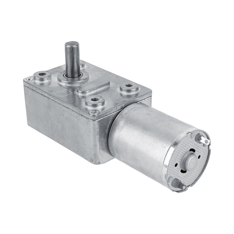 Electric Drive Motor, Switchable High Torque Worm Gear Motor DC 12V Reduction Motor CW/CCW for Window, Door Opener, Miniature Winch(5RPM) 5RPM