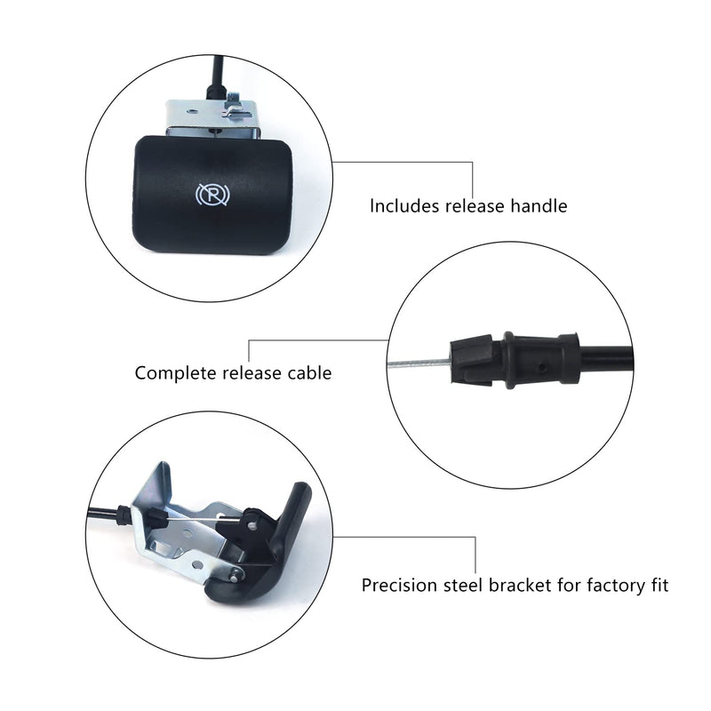 BACKVOLT Parking Brake Release Cable with Handle-Compatible with Chevrolet, GMC, Silverado, Suburban, Sierra, Avalanche, Yukon, Denali, Replace 924-305 15226272