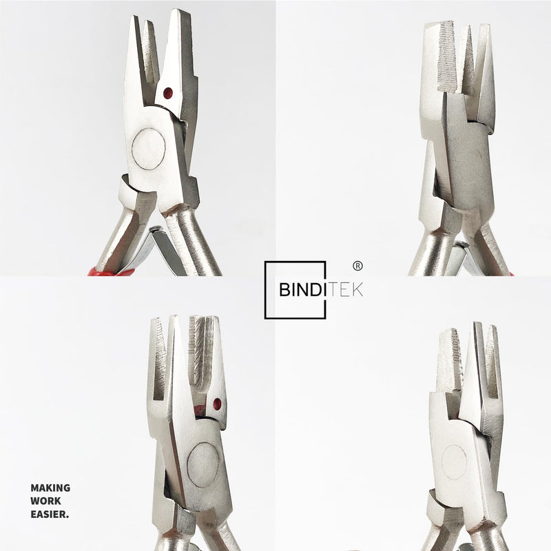 Binditek 1 Pack Heavy Duty Handheld Coil Crimpers, Cutting and Crimping Tool for Plastic Spiral Binding Spines, for Students and Coworkers