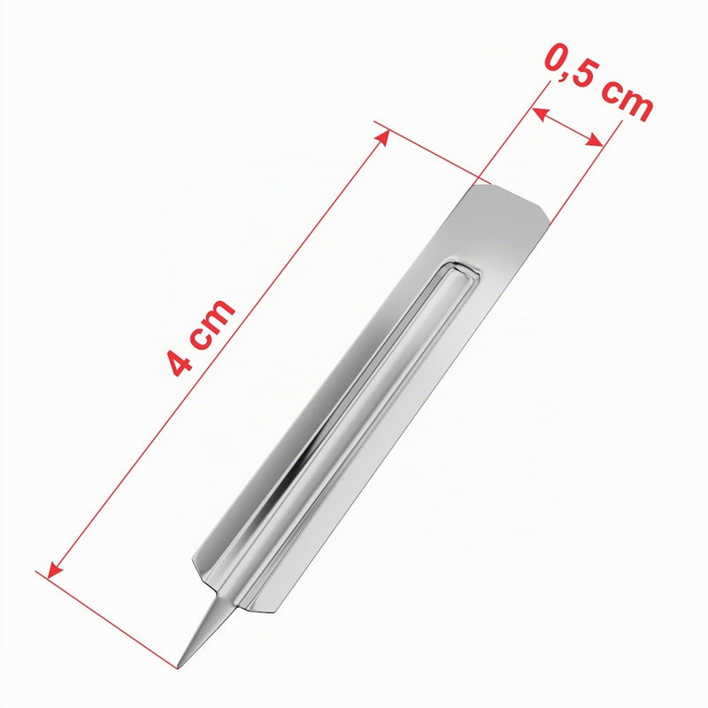 Romed Milia Lancet, Disposable Lancet, Sterile Blood Lancet Made of Stainless Steel and tidily Disposal Container, Red, Pack of 200