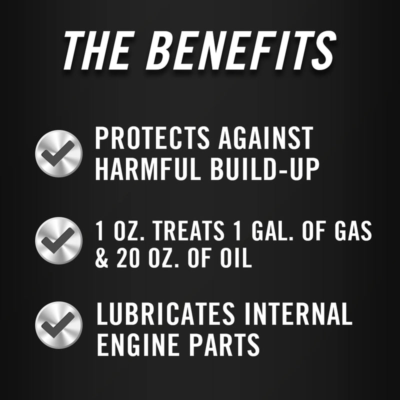 STA-BIL Small Engine Pro Multi-System Additive - Protects Against Ethanol - Cleans Carb And Injectors - Improves Engine Efficiency - Lubricates Valves And Pistons, 16 fl. oz. (22305) , Red 16 Fl Oz (Pack of 1) Individual