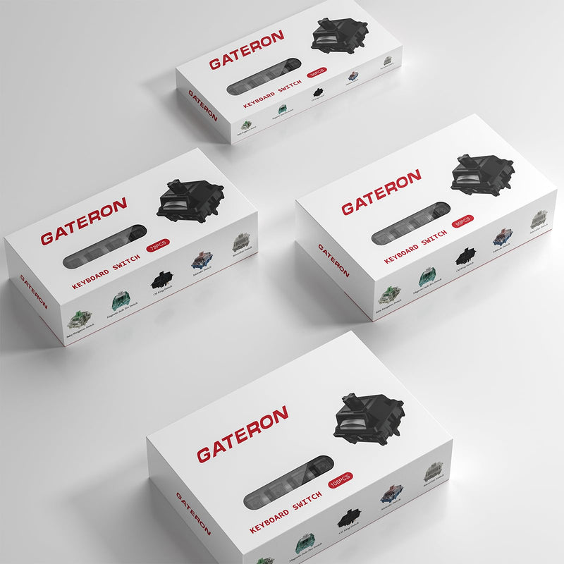 Gateron Oil King V2 Pre Lubed 5pin Linear Switches for Mechanical Keyboard (72 PCS, Oil King) 72Pcs