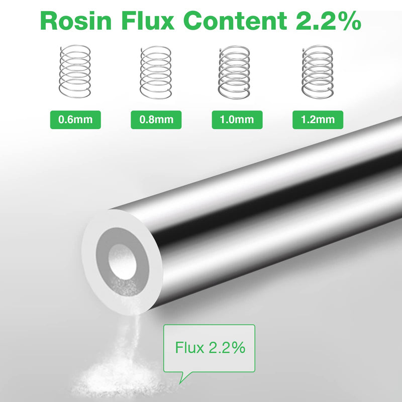 Tin solder, lead-free solder with rosin core (Sn99 Ag0.3 Cu0.7/0.8mm, 50g) Sn99 Ag0.3 Cu0.7/0.8mm, 50g