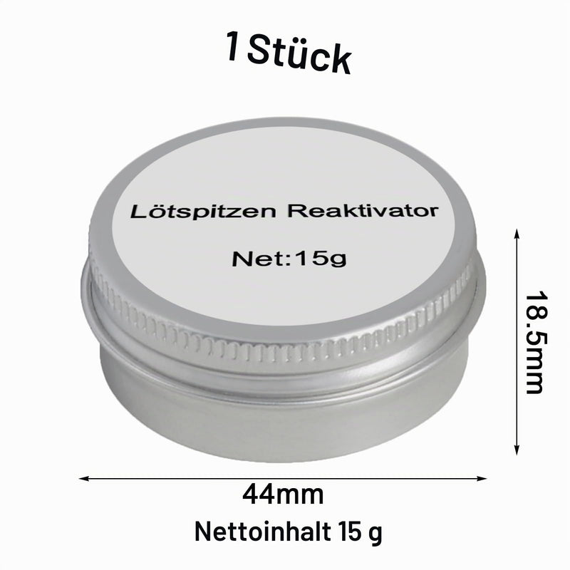 Soldering Tips Reactivator Lead-Free Soldering Tips Activator Soldering Tip Cleaner | For reactivating oxidised soldering tips (net weight: 15 g can)