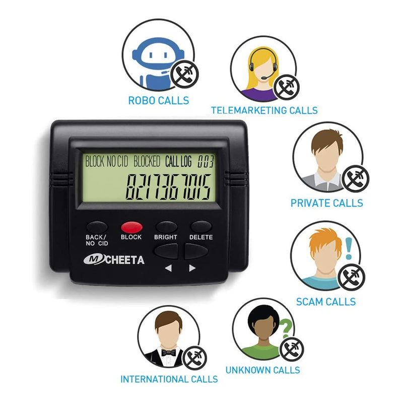 Call Blocker, Call Blocker for Landline Phones Telephone 2000 Caller ID Box Blocking One Touch Number Block Device Block Unwanted Robocalls and Nuisance Calls