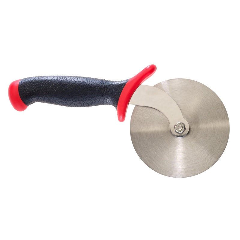 Mercer Culinary Millennia Pizza Cutter with Red Handle, 4 Inch Wheel, Stainless Steel 4 Inch Red Handle
