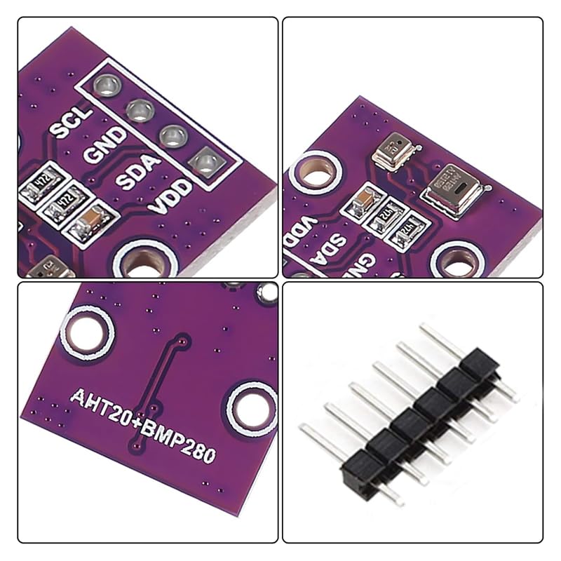 BMP280 Barometric Sensor 3.3V (Pack of 8) | Atmospheric Pressure Sensor Module Temperature I2C for Arduino Raspberry Pi Air Pressure Measurement