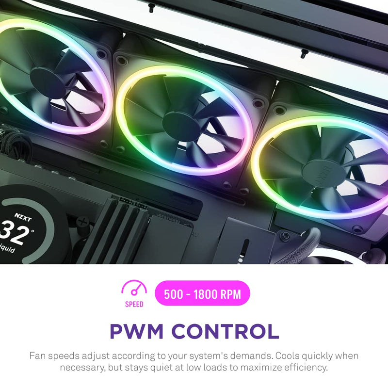 F120RGB Duo - 120mm Dual-Sided RGB Fan - Single Pack (Black) Black