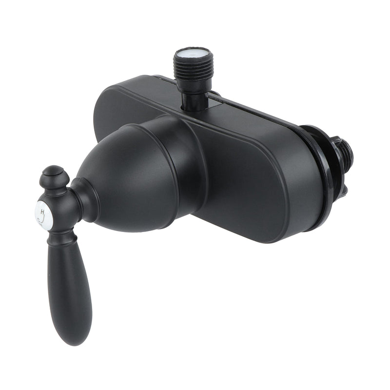 Empire Faucets Single Lever Shower Valve, 1pc - Matte Black RV Bathroom Faucet Valve, Non-Metallic with Vacuum Breaker Black Matte