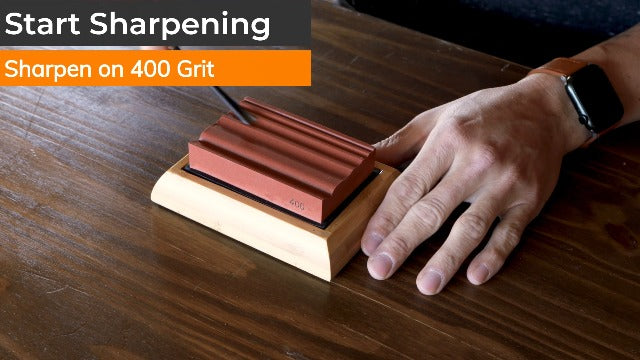 Sharp Pebble Grooved Sharpening Stones for Wood Carving Tools & Gouges